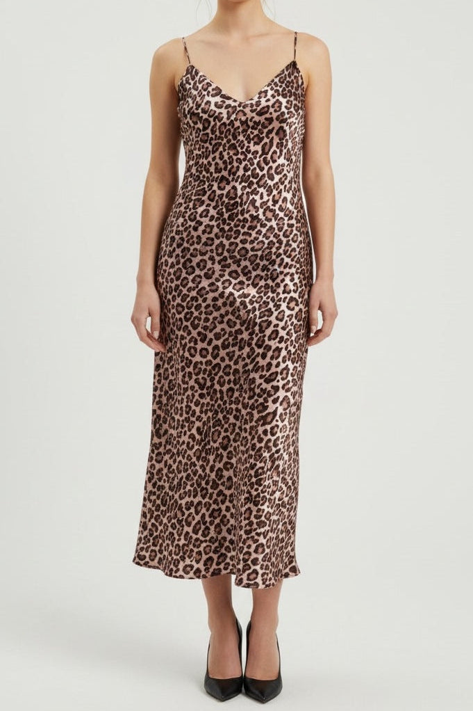 Taylor V-Neck Silk Dress