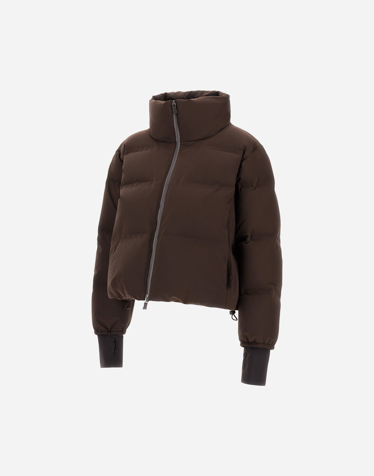 Herno PI002230D-8815 dark brown puffer jacket - ghost front alt