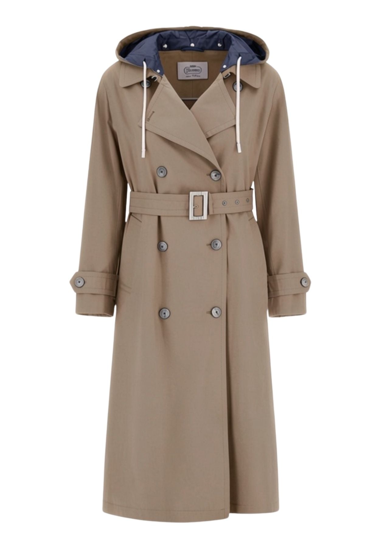 Techno Taffeta Hooded Trench