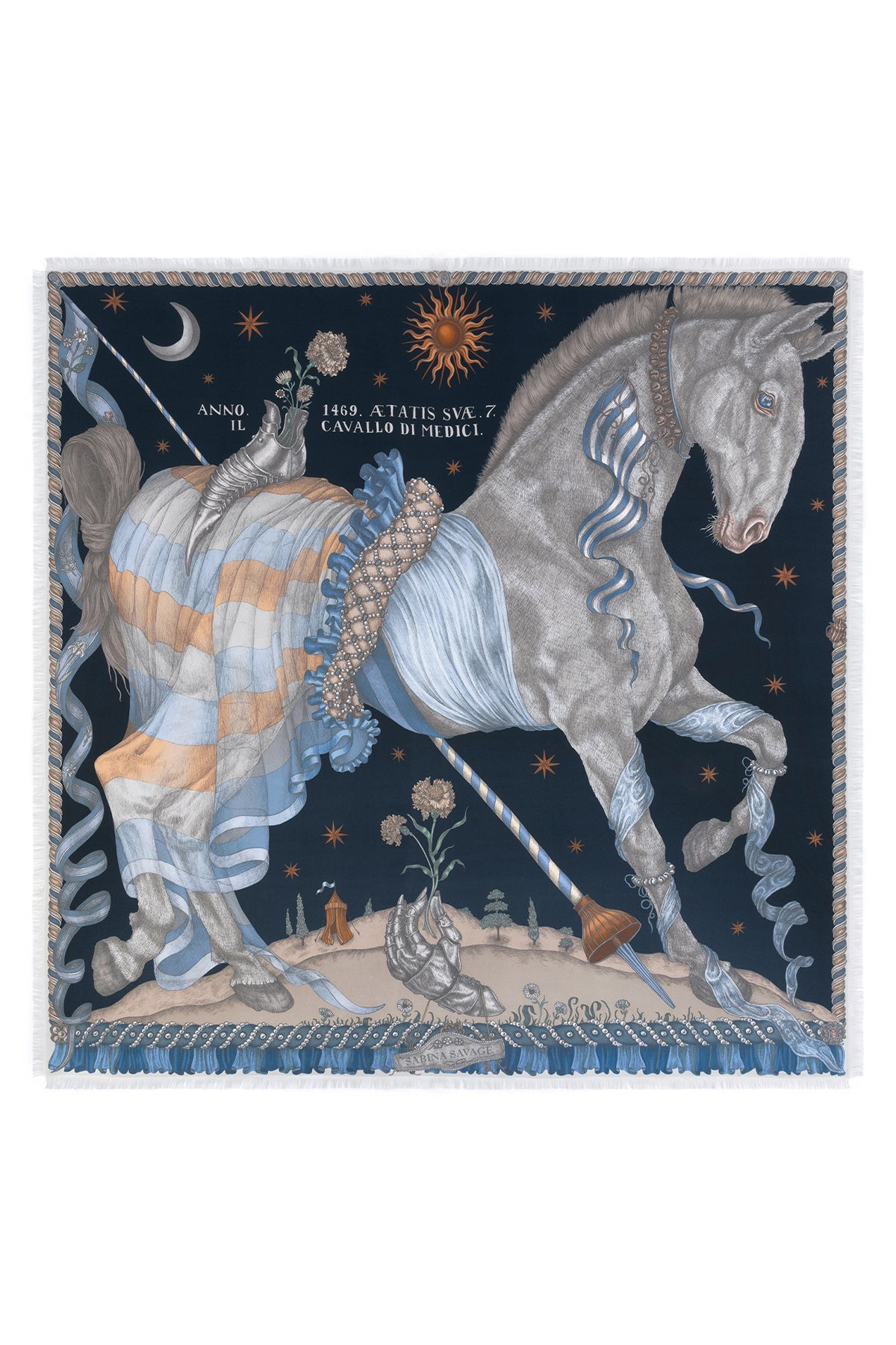 The Celestial Steed 135x135 Silk