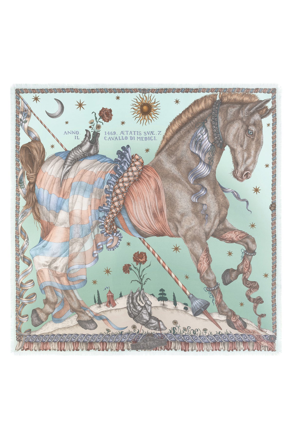 The Celestial Steed 135x135 Silk