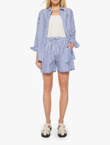 WHITE AND BLUE STRIPE