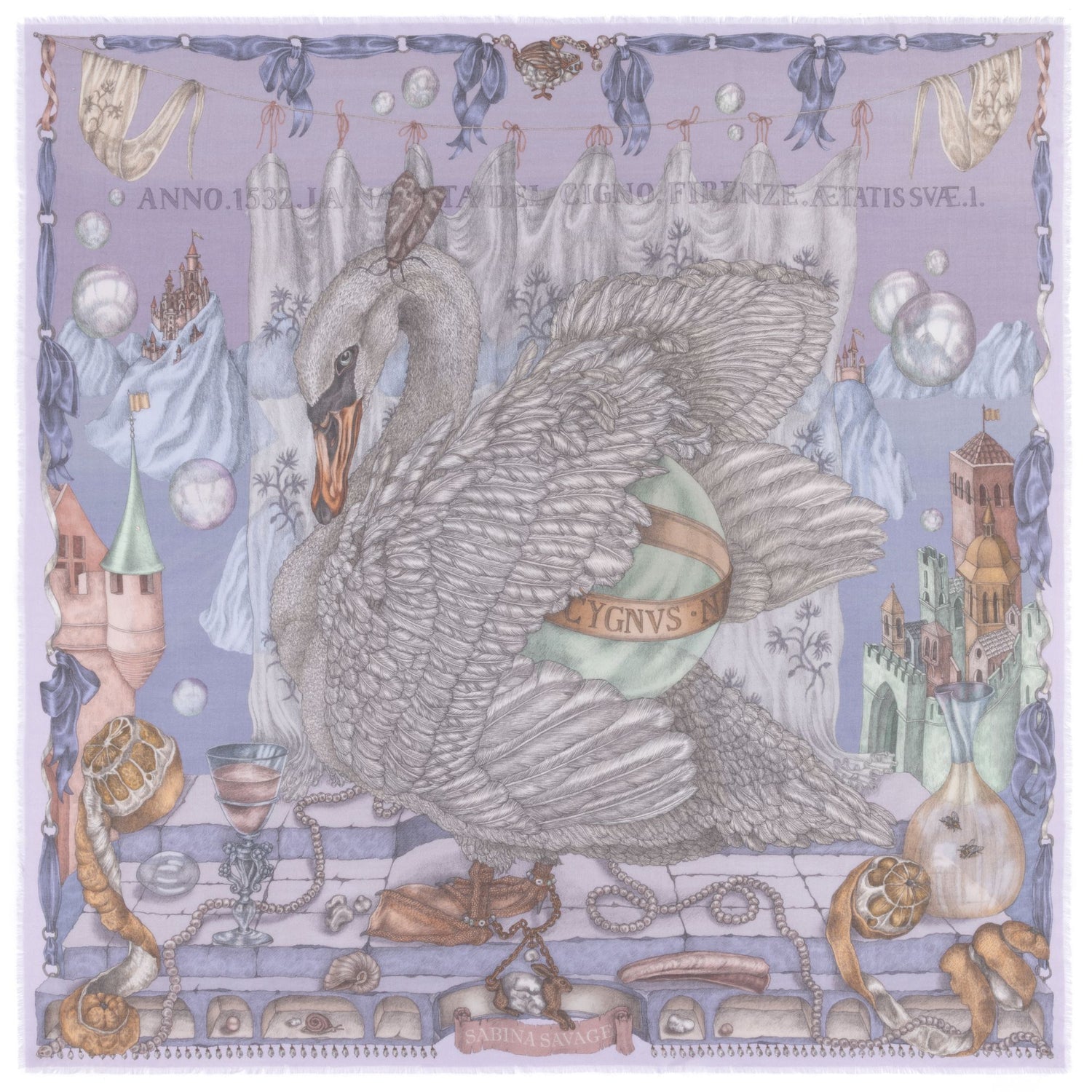 The Glass Swan 135X135 Cashmere
