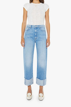 Half Pipe Ankle Cuff Fray Barrel Jeans | Women’s Denim
