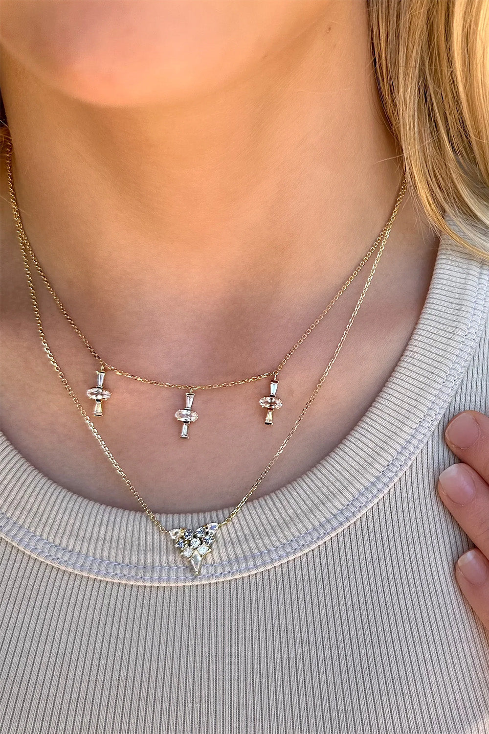 Three Charm Necklace