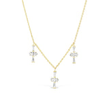 Three Charm Necklace
