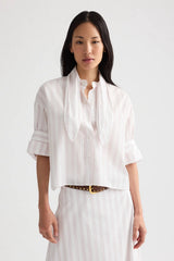 Tie One On Cropped Shirt