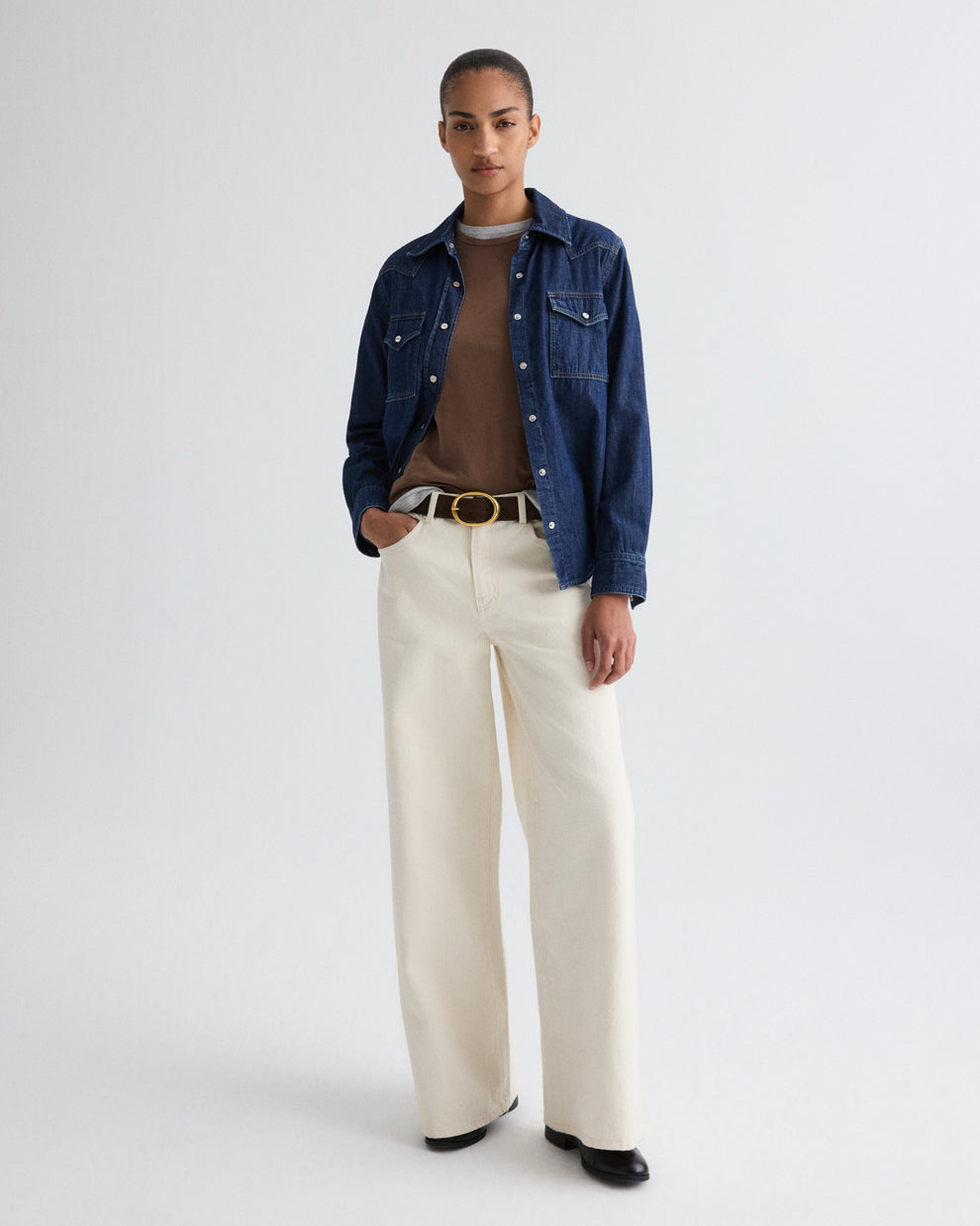 Tiny Dancer Denim Pant – Mid-Rise Wide Leg Jeans