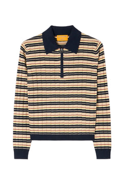 Track Polo Top - Midnight Combo - ghost