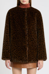 Ultra Soft Cheetah Short Coat