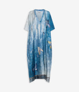 V Neck Silk Kaftan