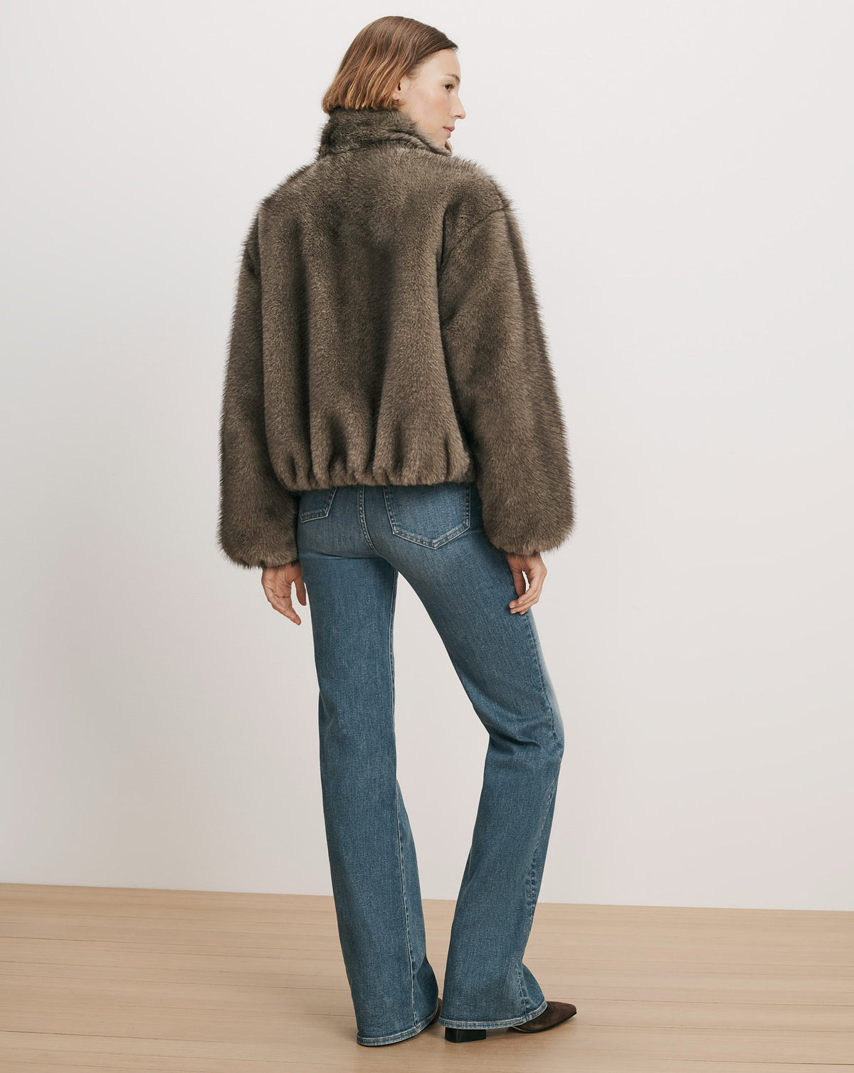 Veronica Beard Varell Reversible Jacket worn reversed back view