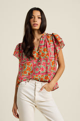 Violette Blouse Botanic Tile
