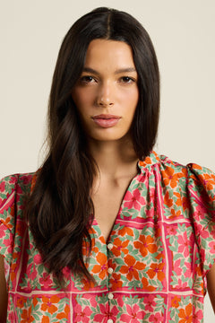 Violette Blouse Botanic Tile