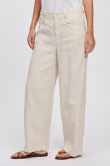 Wide-Leg Linen Viscose Trousers