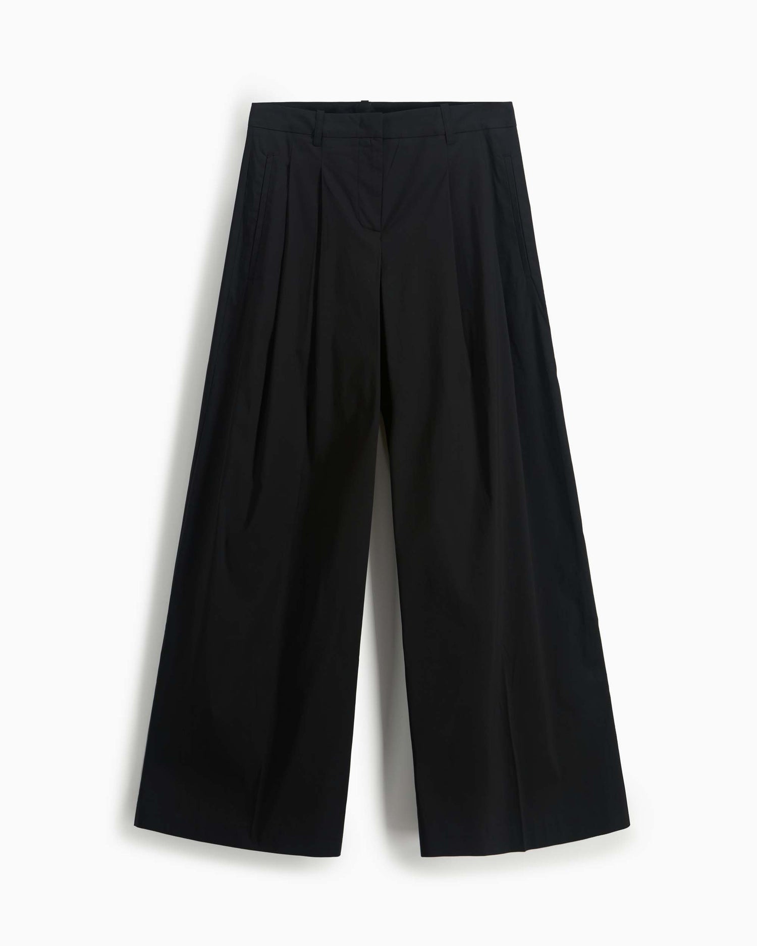 Wide Leg Popeline Pants