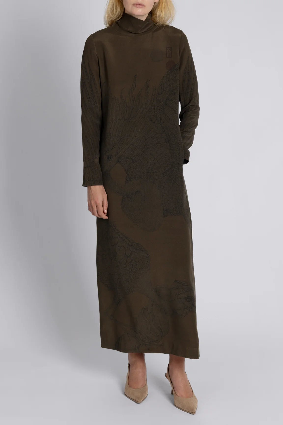 Wind Dancer - Heaven Caller Silk Marocain Dress