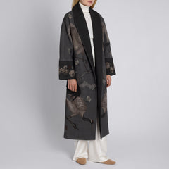 Wind Dancer, Heaven Caller Wool Wrap Coat - vendor photo - front open
