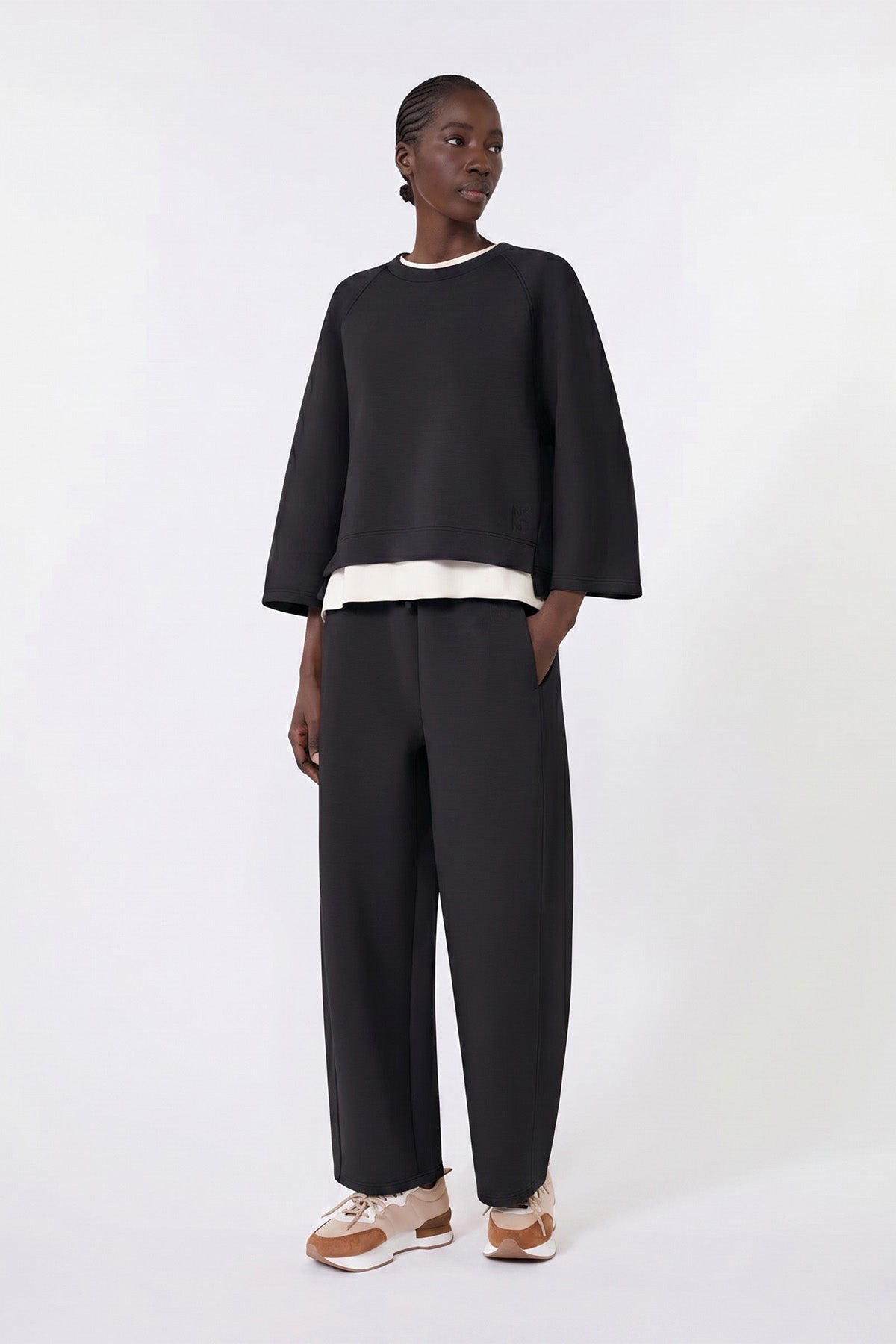 Wkdvasto Boxy Sweatshirt In Scuba Jersey
