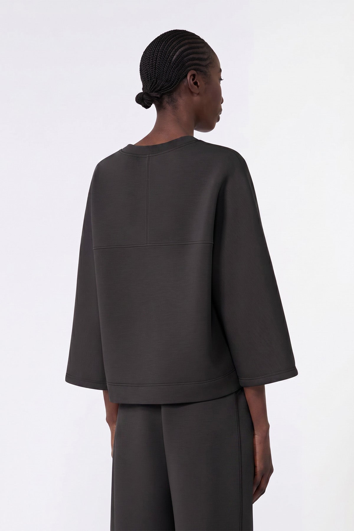 Wkdvasto Boxy Sweatshirt In Scuba Jersey