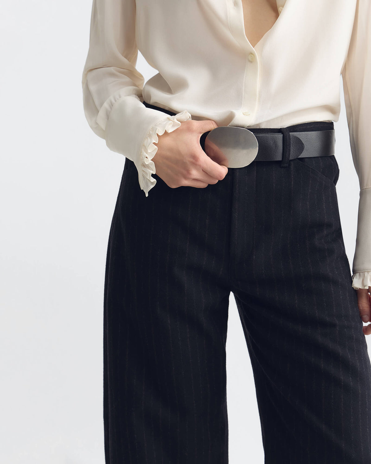 Tribeca Pant Black Pinstripes