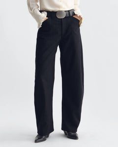 Tribeca Pant Black Pinstripes