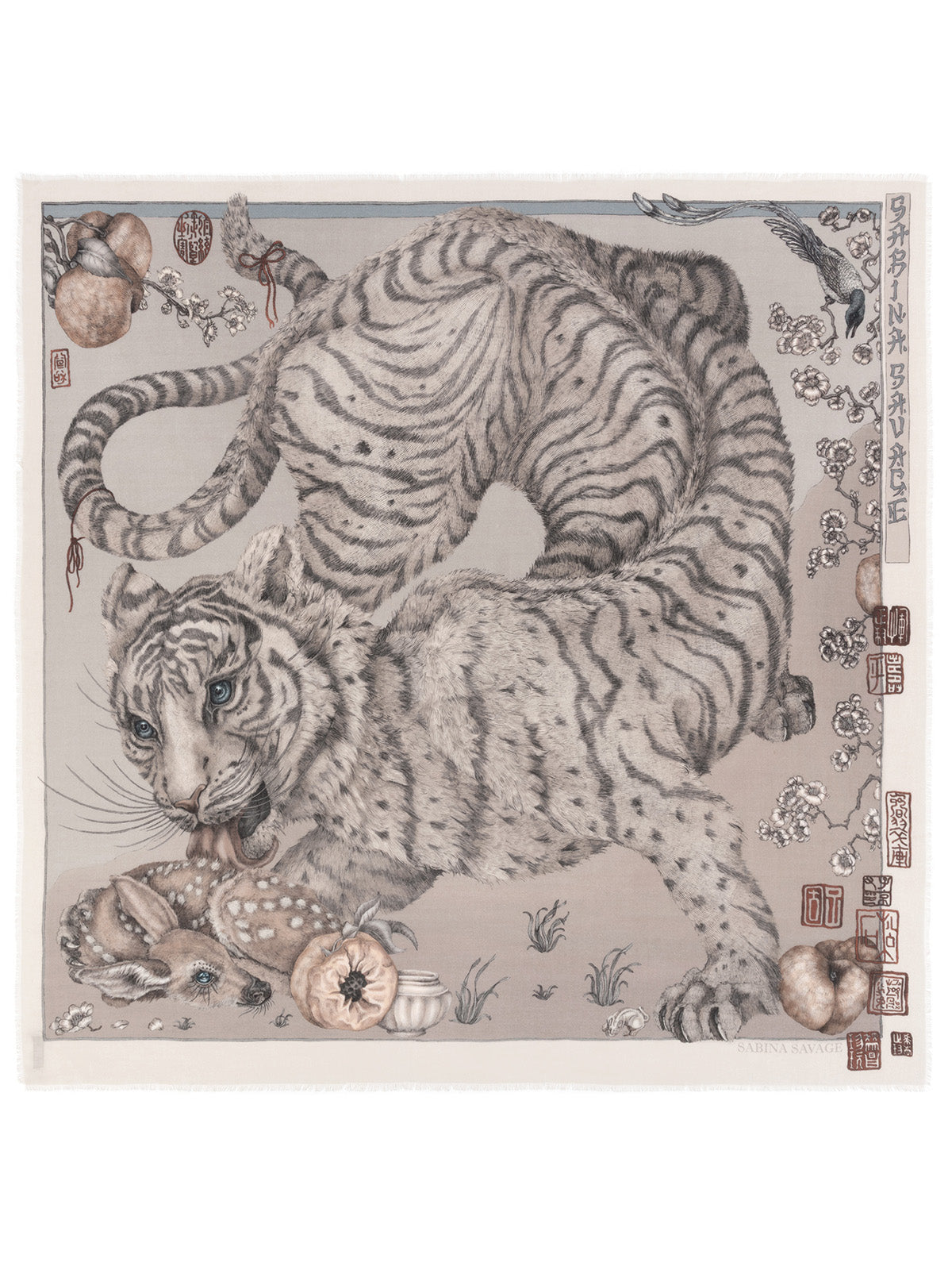Zouyu, Cry The Deer Cashmere Shawl 135